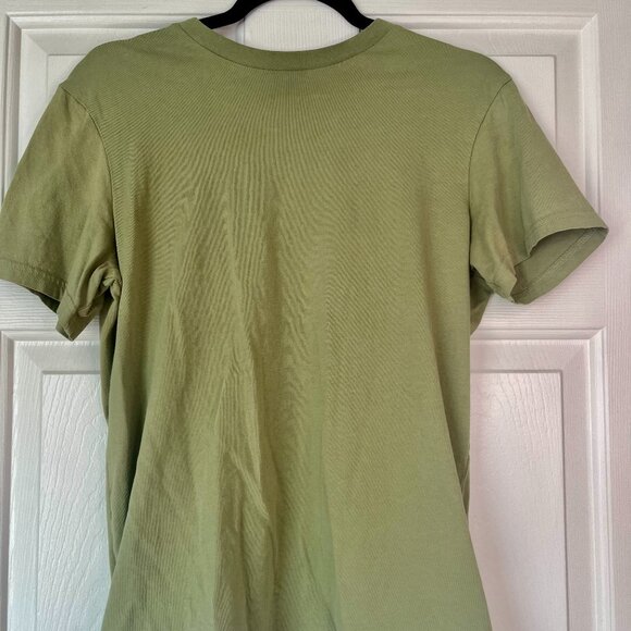 H&M Men’s Regular Fit T-Shirt Small Olive Green Short Sleeve Cotton Casual Tee - Picture 1 of 7